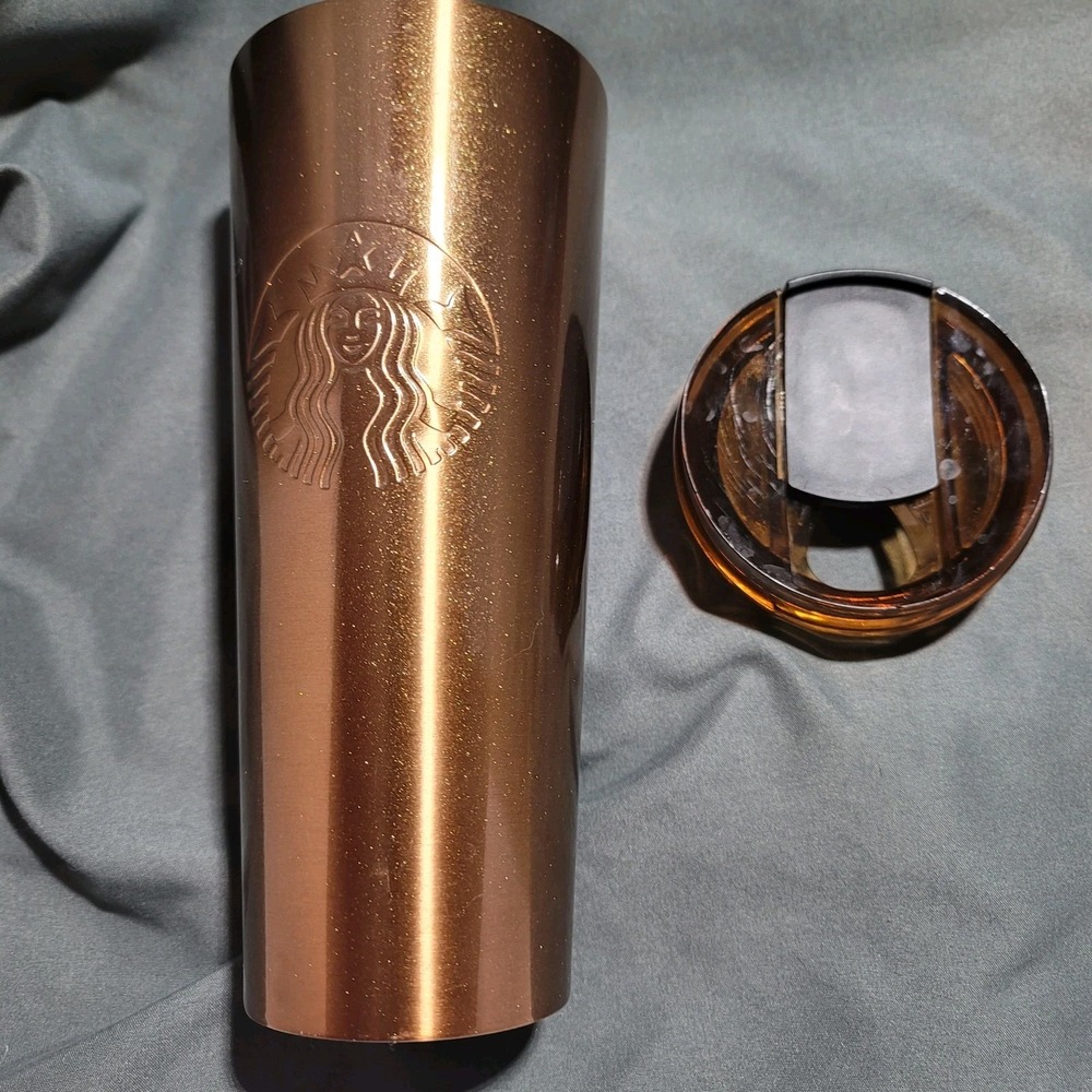 Starbucks Stainless Steel Tumbler 24 oz 2022 Summer Gold